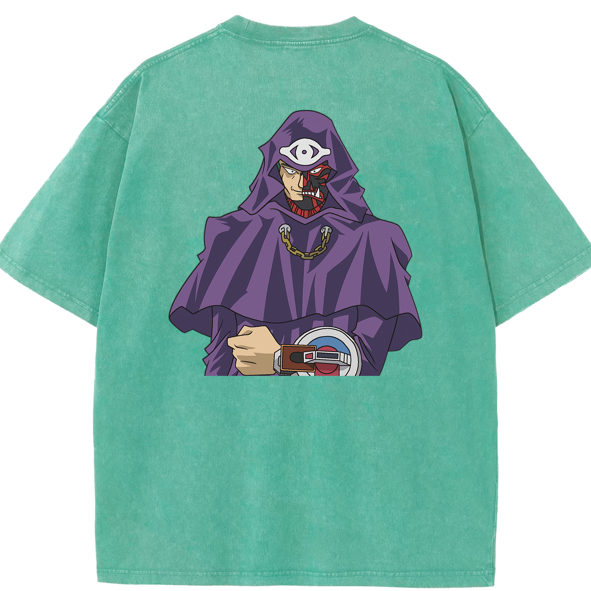（画像用） 遊☆戯☆王 Yu-Gi-Oh! 綿100% ヴィンテージ風 半袖Tシャツ（背面プリント）